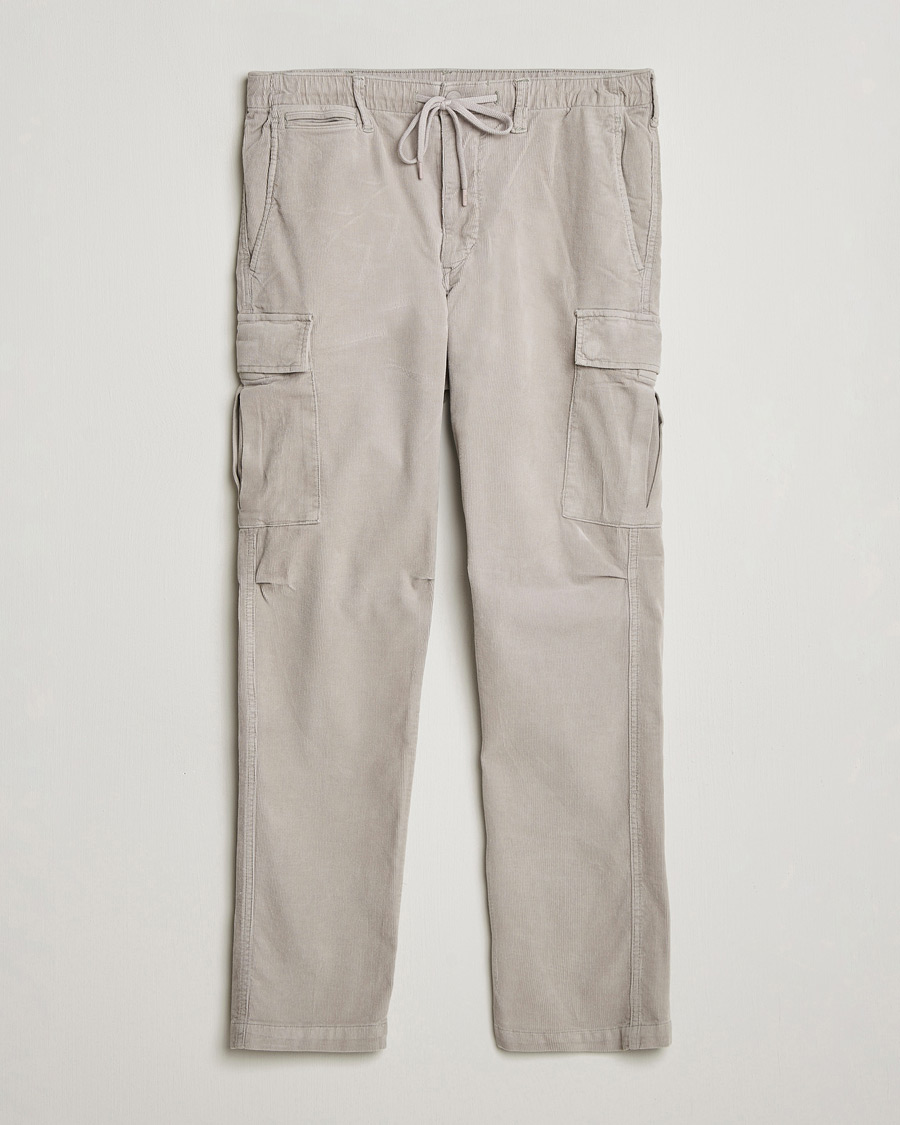 Men | Trousers | Polo Ralph Lauren | Corduroy Cargo Pants Grey Dawn