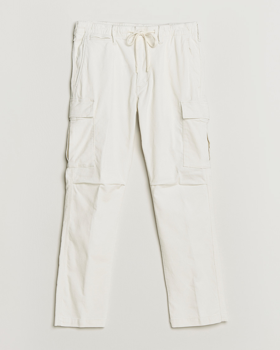 Men | Trousers | Polo Ralph Lauren | Corduroy Cargo Pants Antique Cream