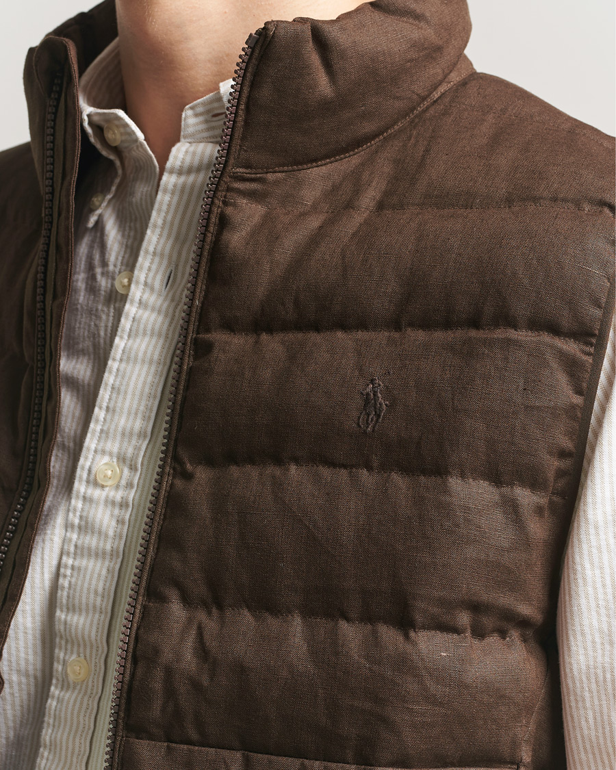 Polo Ralph Lauren Colden Vest Nutmeg Brown at CareOfCarl.com
