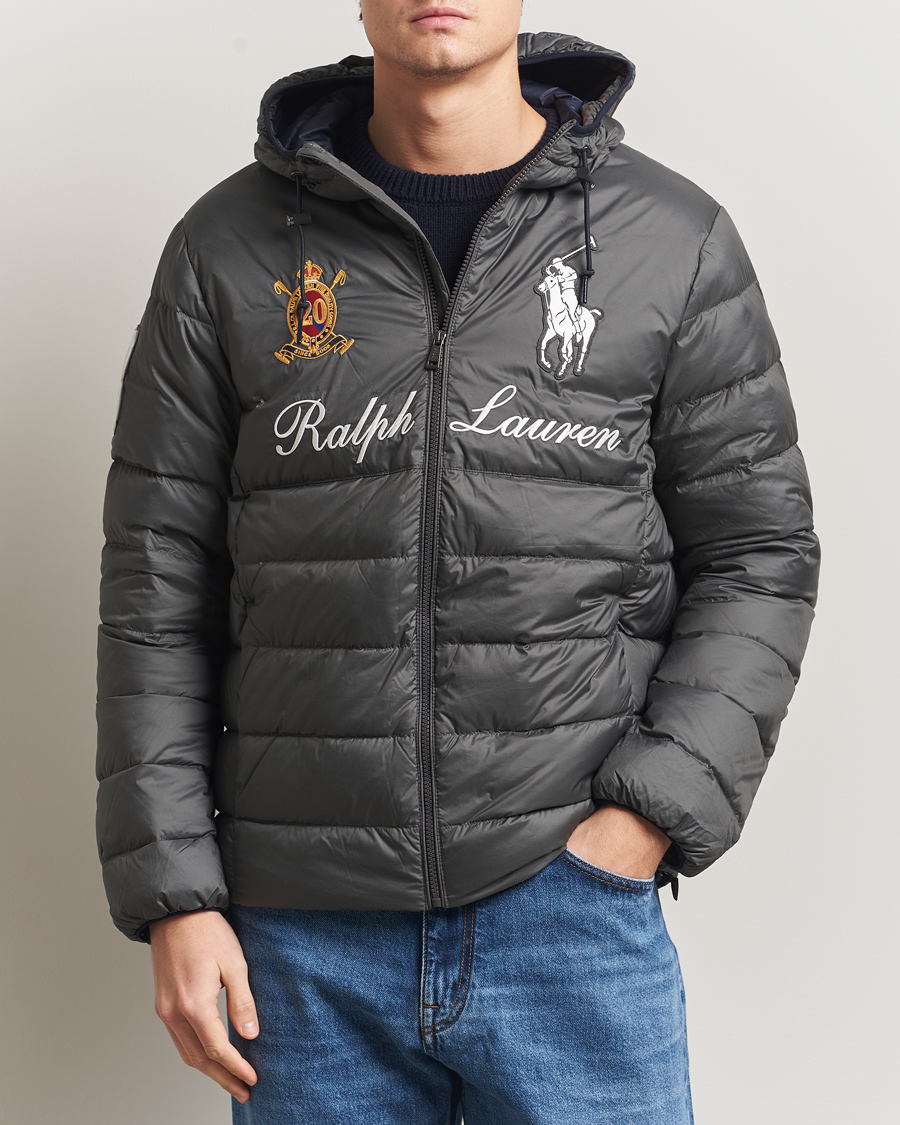 Polo Ralph Lauren Colden Snow Polo Hodded Jacket Charcoal Grey at Polo Ralph Lauren Colden Snow Polo Hodded Jacket Charcoal Grey at