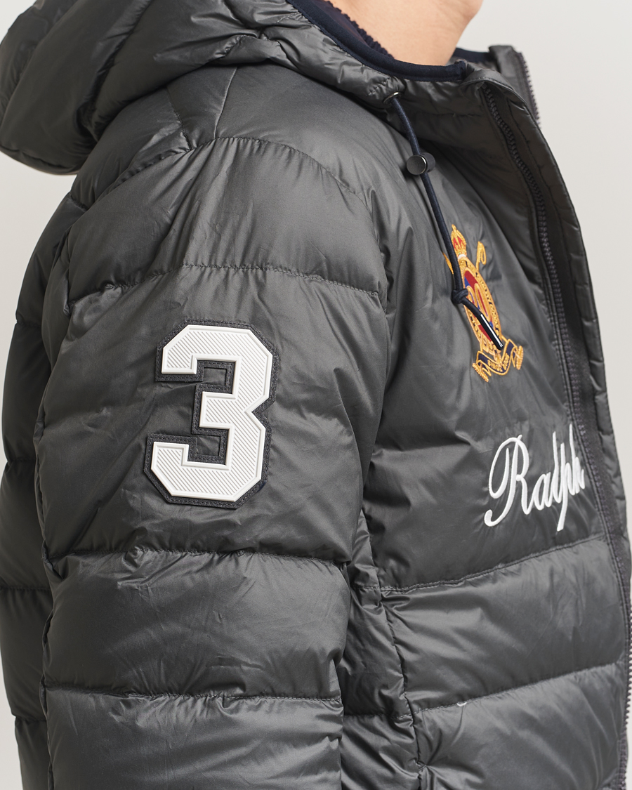 Men | Coats & Jackets | Polo Ralph Lauren | Colden Snow Polo Hodded Jacket Charcoal Grey