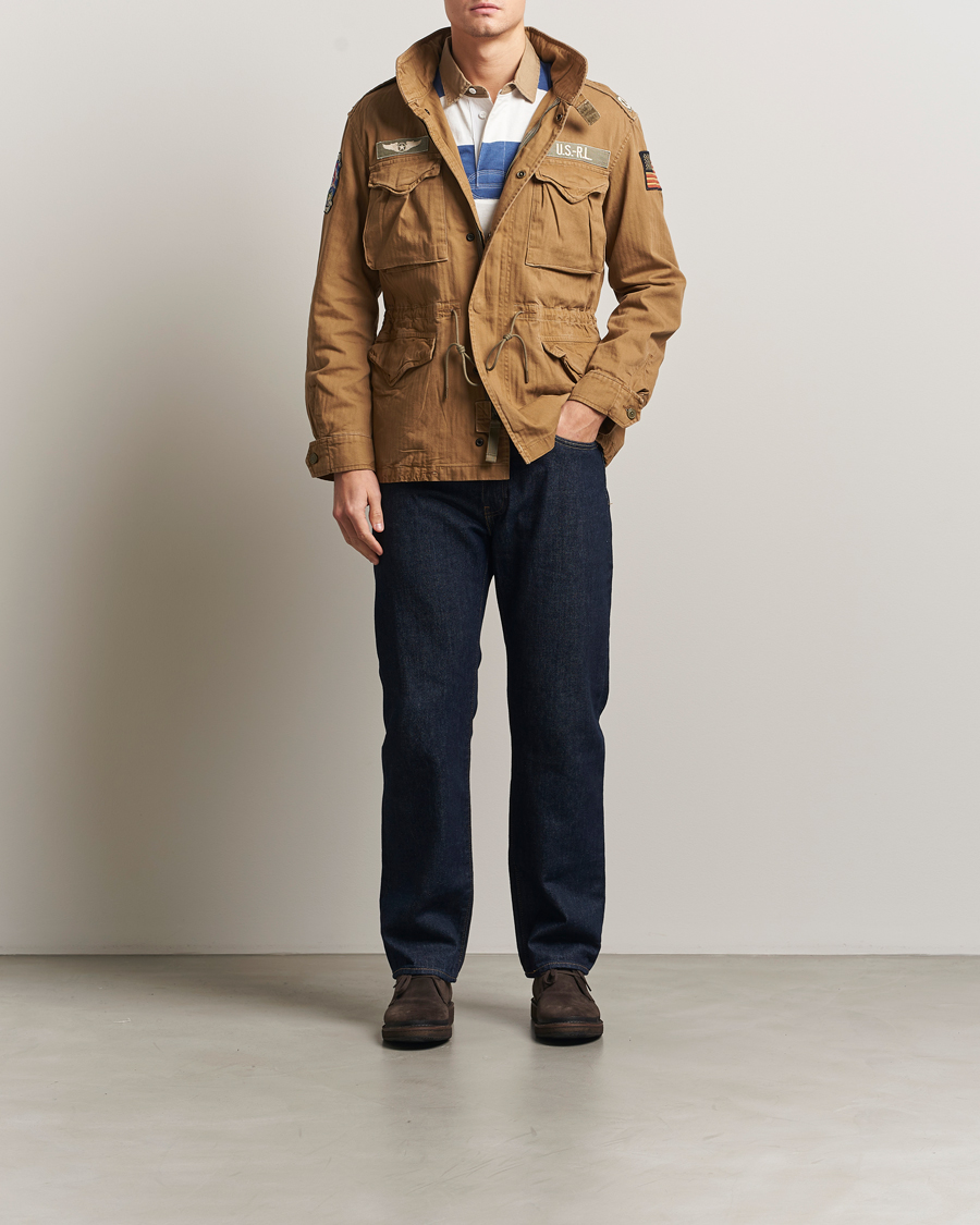 Polo Ralph Lauren Herringbone Field Patch Jacket Sandsurf at