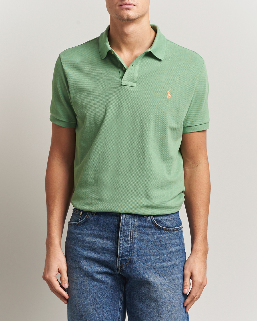Men | Polo Shirts | Polo Ralph Lauren | Custom Slim Fit Polo Outback Green