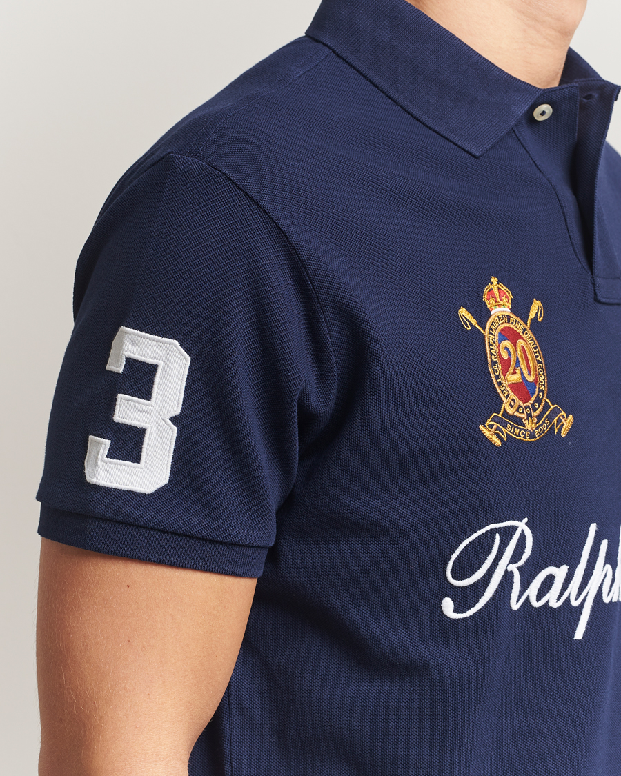 Men | Polo Shirts | Polo Ralph Lauren | Custom Slim Fit Big Pony Polo Cruise Navy