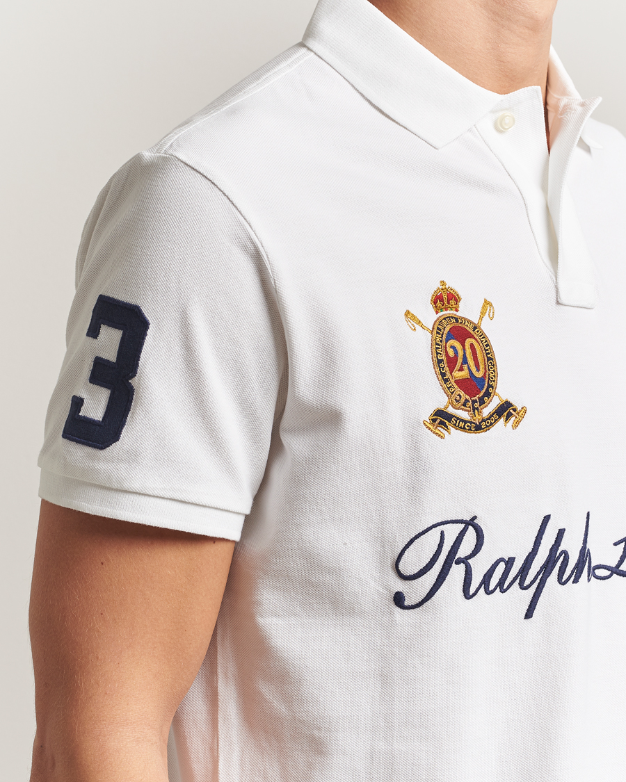 Men | Polo Shirts | Polo Ralph Lauren | Custom Slim Fit Big Pony Polo White