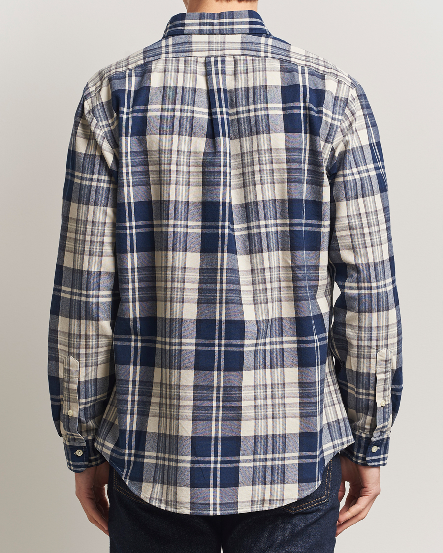 Men | Shirts | Polo Ralph Lauren | Custom Fit Checked Shirt White/Navy Multi
