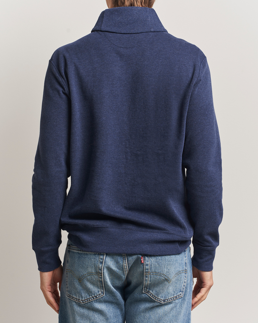 Men | Sweaters & Knitwear | Polo Ralph Lauren | Double Knitted Shawl Collar Sweater Navy Heather