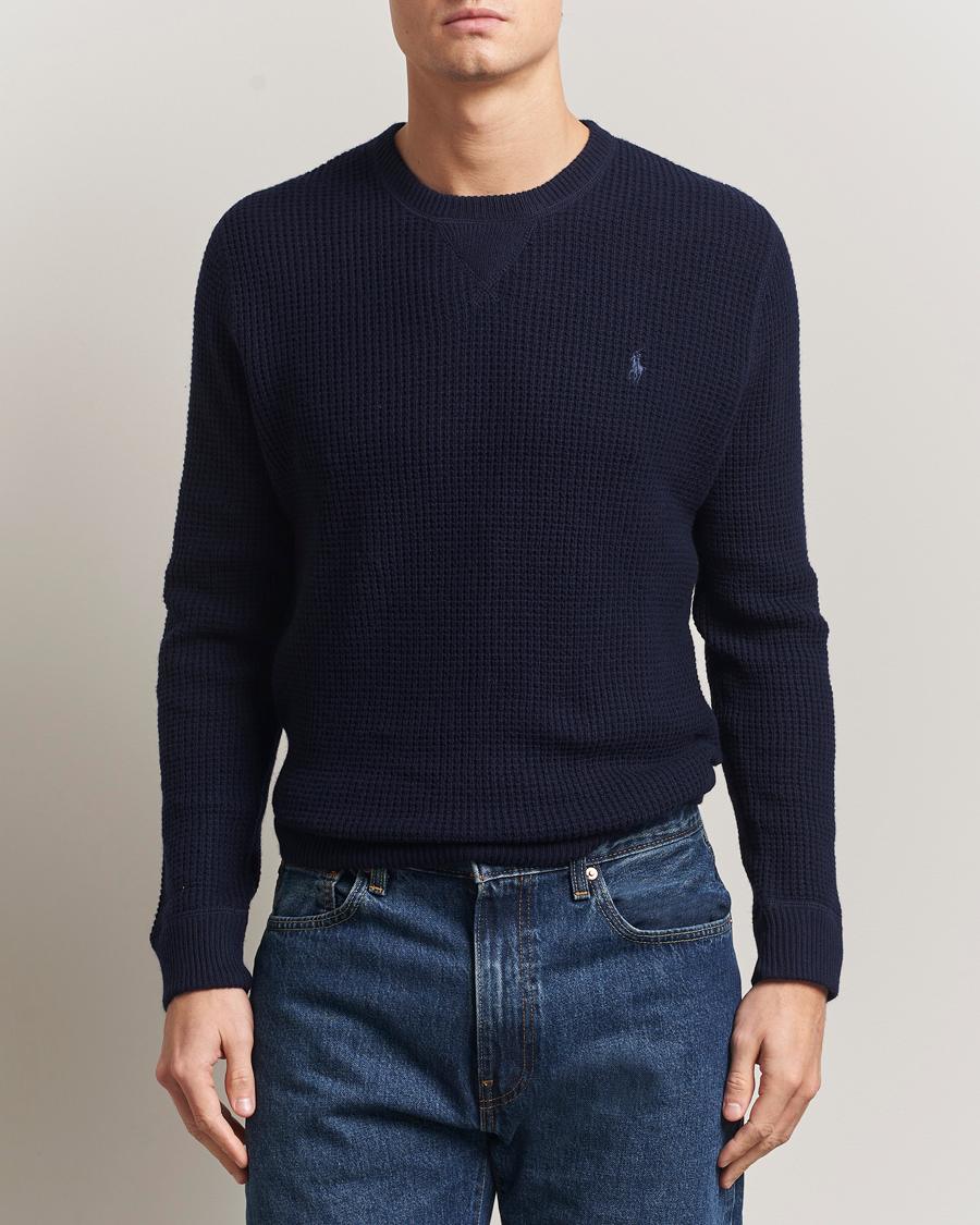 Men | Sweaters & Knitwear | Polo Ralph Lauren | Cotton/Wool Pullover Hunter Navy