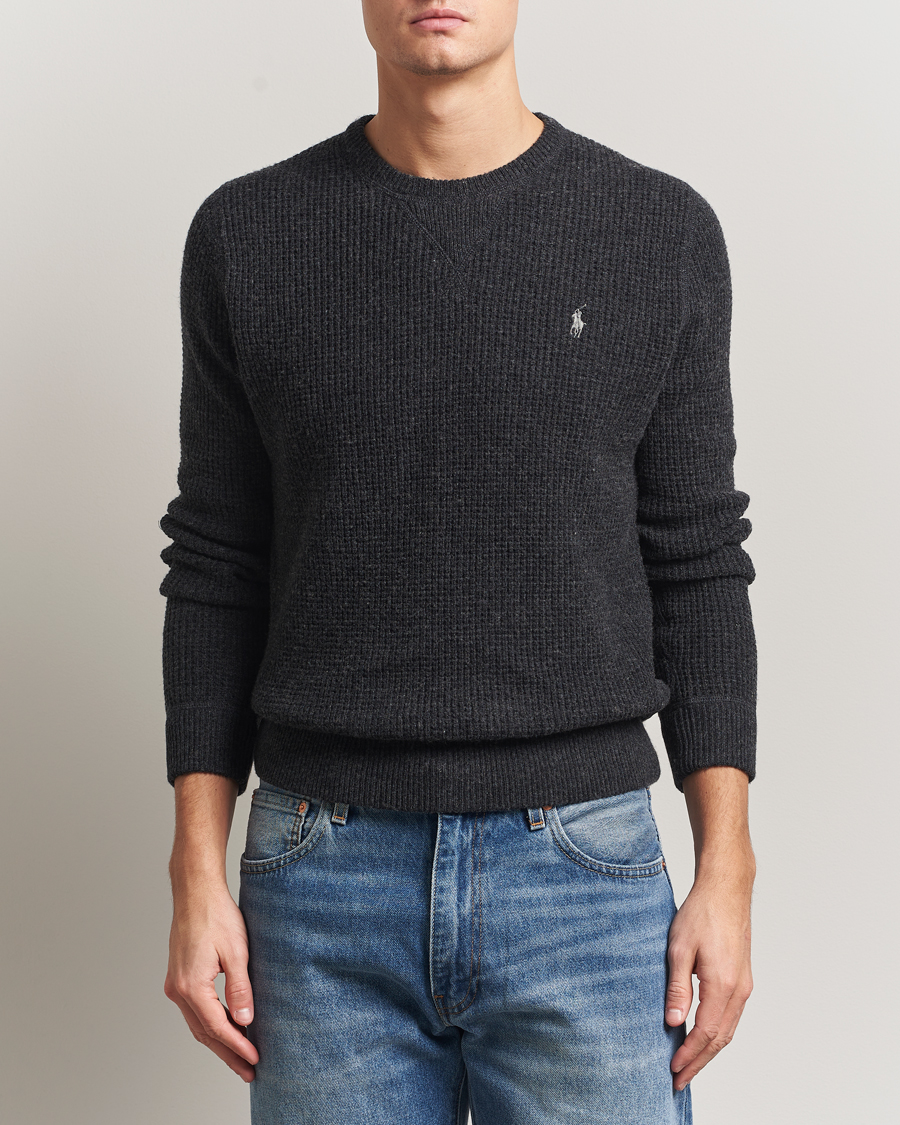 Men | Sweaters & Knitwear | Polo Ralph Lauren | Cotton/Wool Pullover Dark Granite Heather