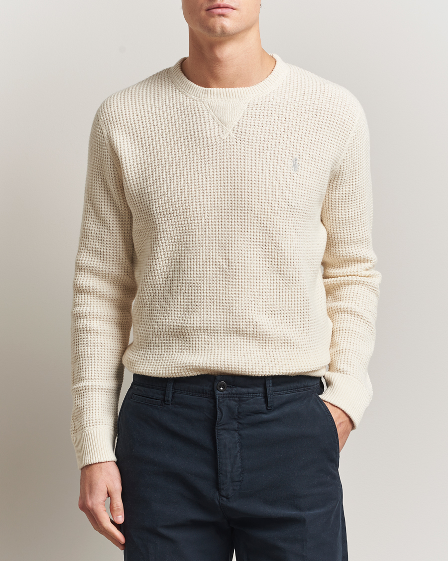 Men | Sweaters & Knitwear | Polo Ralph Lauren | Cotton/Wool Pullover Andover Cream
