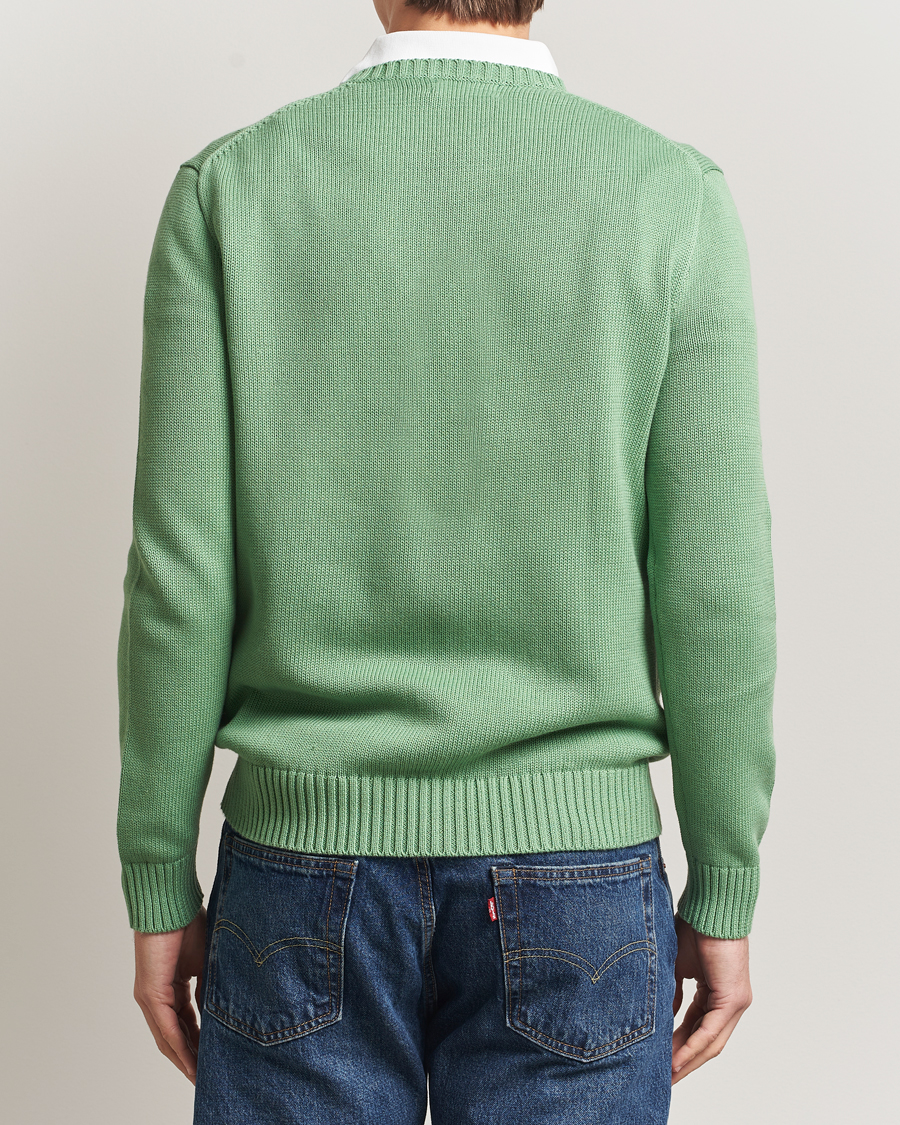 Men | Sweaters & Knitwear | Polo Ralph Lauren | Cotton Crew Neck Sweater Outback Green