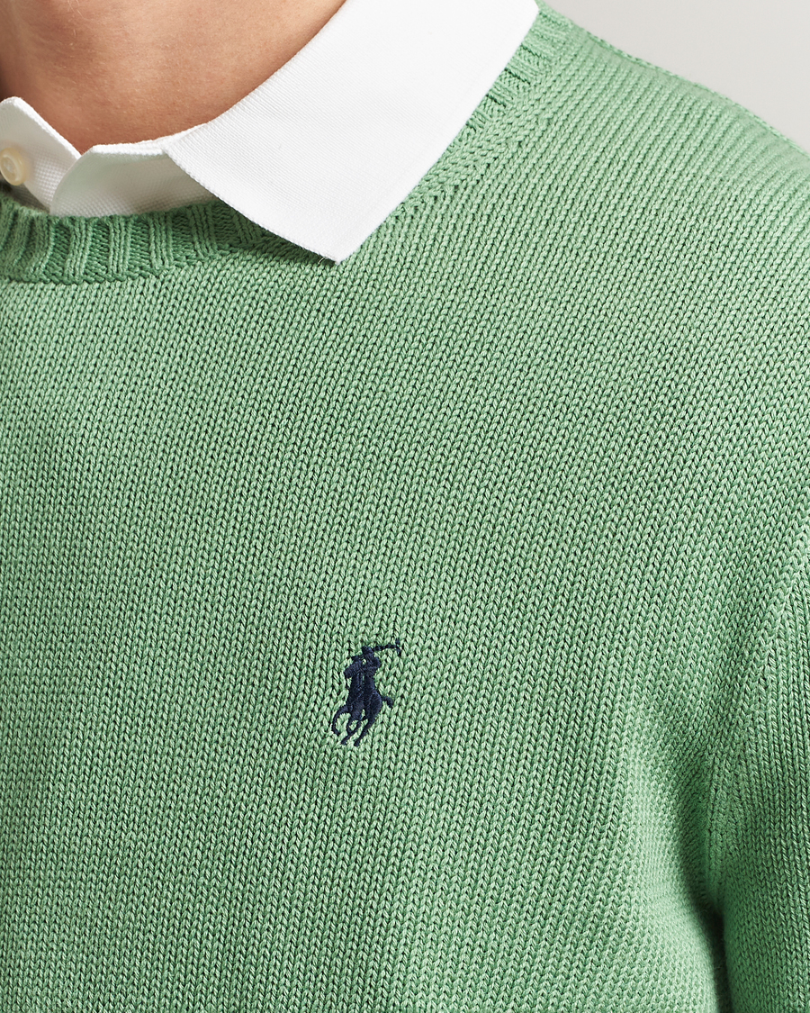 Men | Sweaters & Knitwear | Polo Ralph Lauren | Cotton Crew Neck Sweater Outback Green