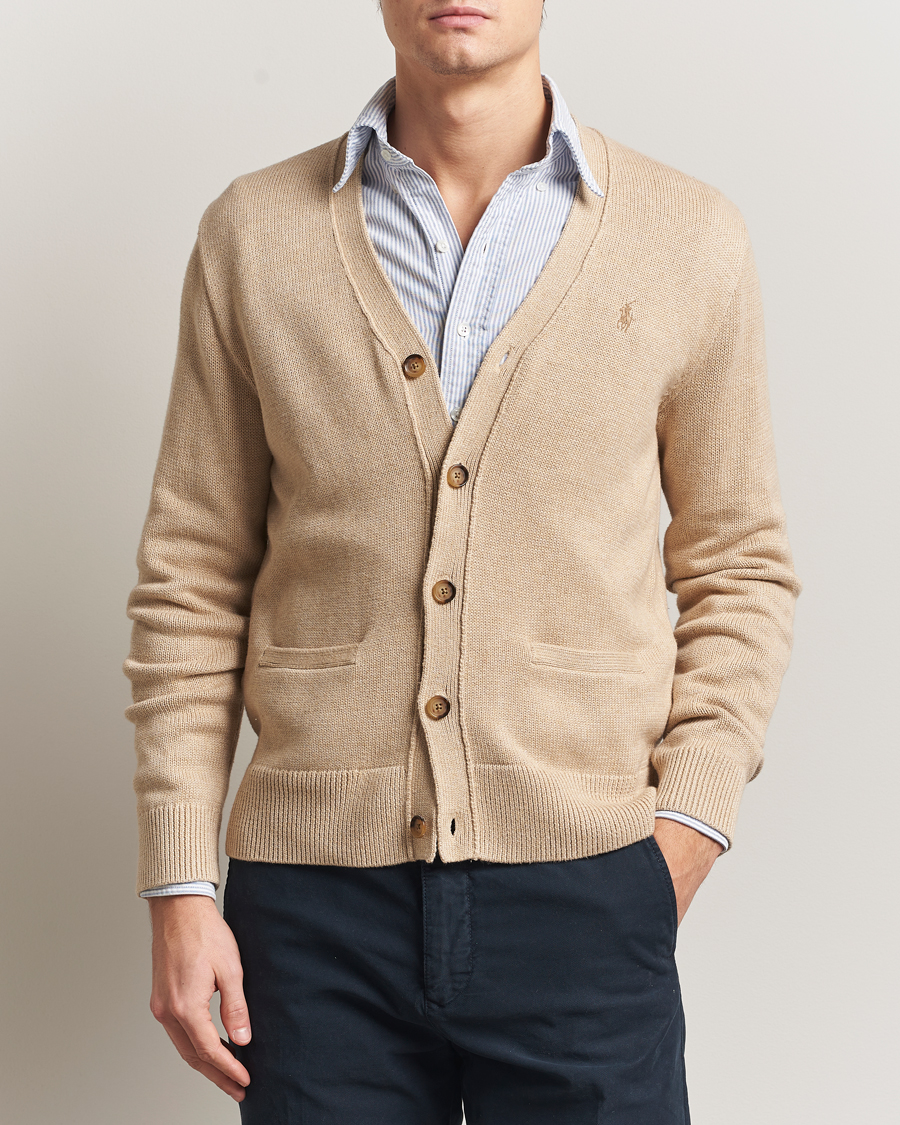 Men | Sweaters & Knitwear | Polo Ralph Lauren | Cotton Cardigan Dune Melange