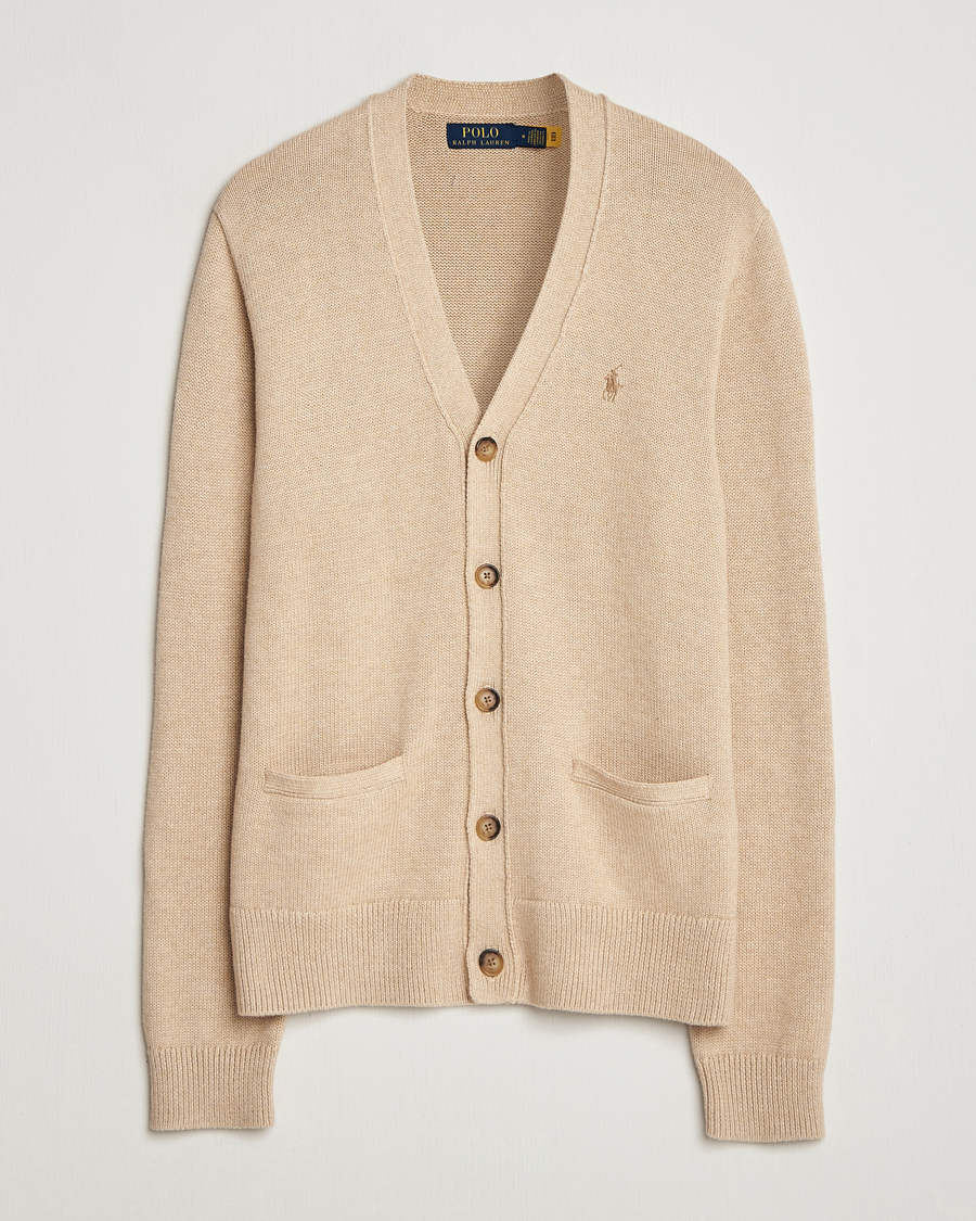 Men | Sweaters & Knitwear | Polo Ralph Lauren | Cotton Cardigan Dune Melange