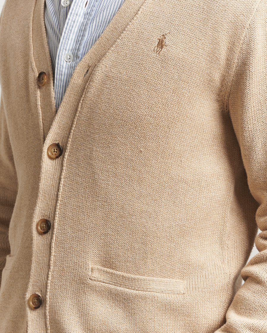 Men | Sweaters & Knitwear | Polo Ralph Lauren | Cotton Cardigan Dune Melange