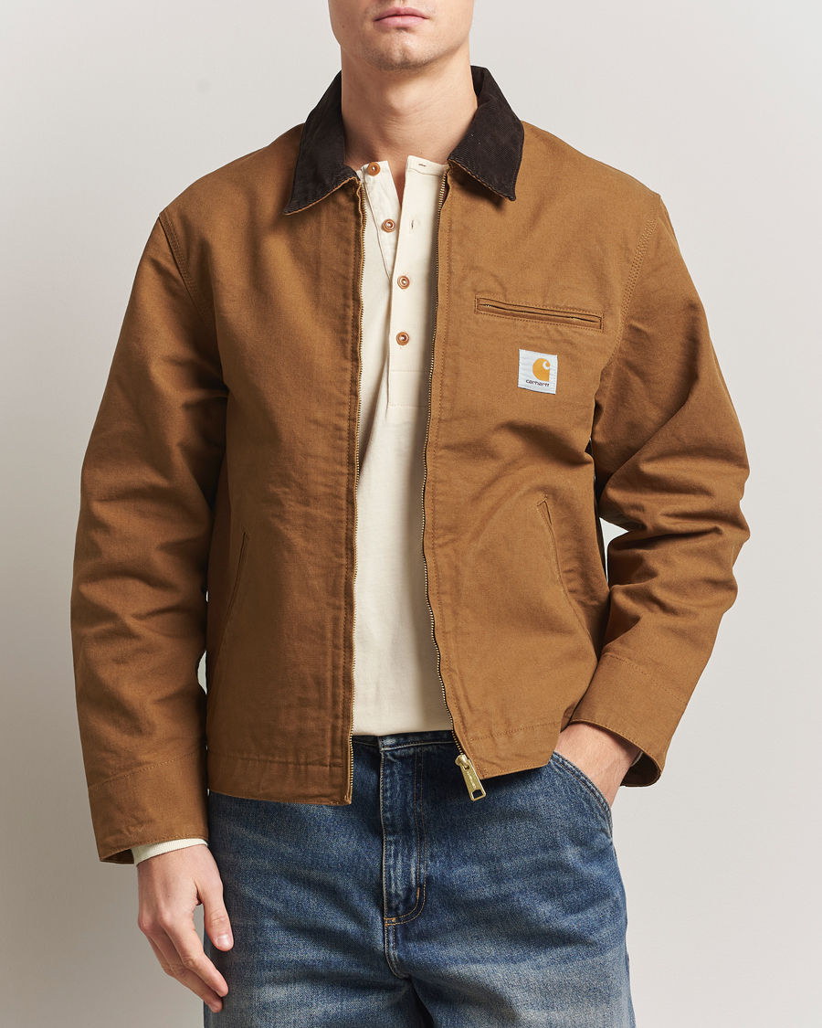 Men | Coats & Jackets | Carhartt WIP | Detroit Jacket Dearborn Canvas Hamilton Brown