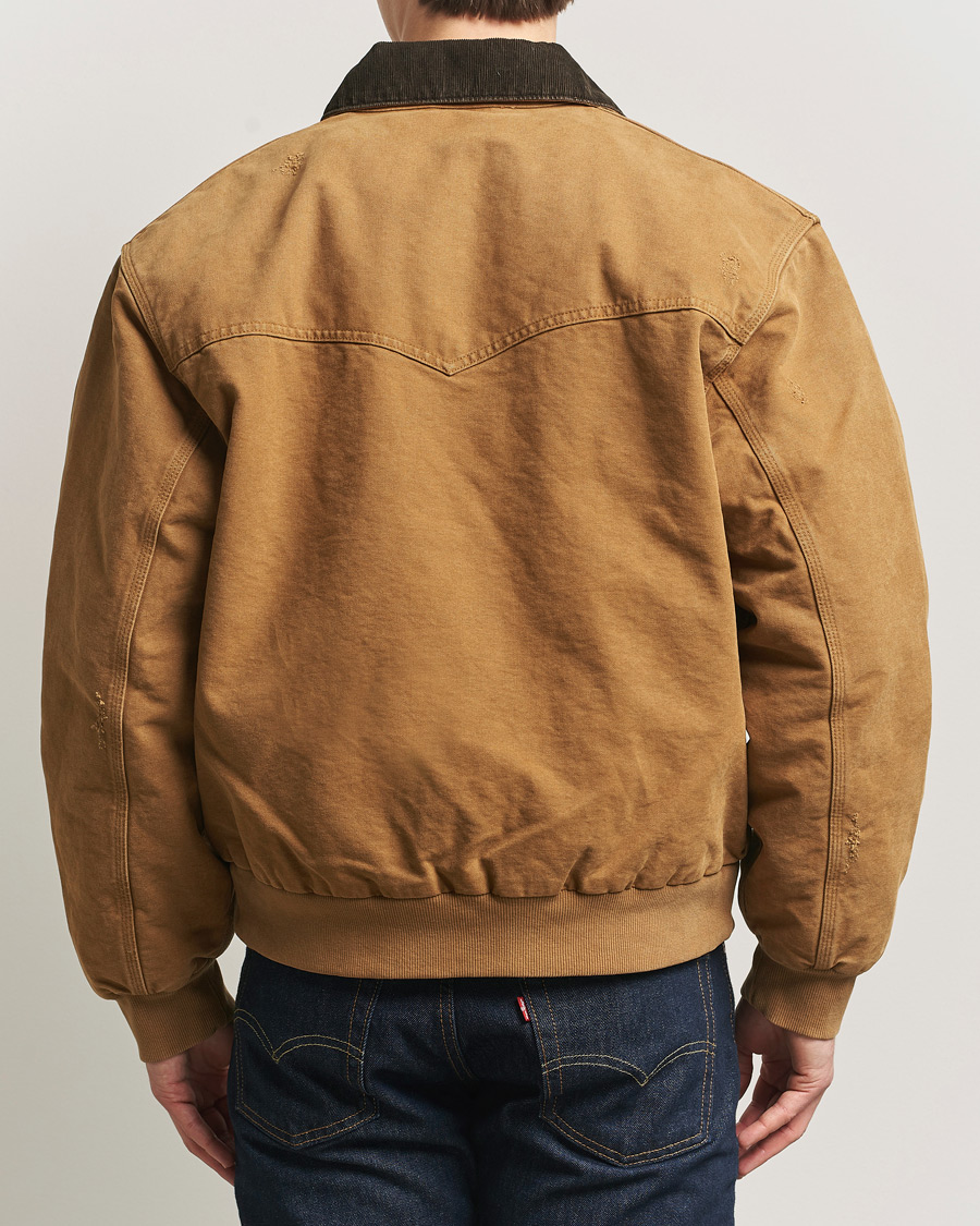 Men | Coats & Jackets | Carhartt WIP | OG Santa Fee Jacket Hamilton Brown Grind Washed