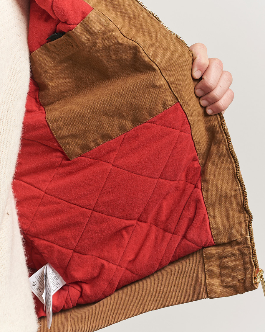 Men | Coats & Jackets | Carhartt WIP | OG Santa Fee Jacket Hamilton Brown Grind Washed