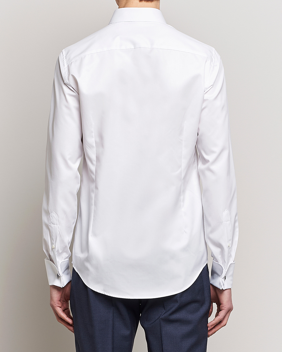 Men | Shirts | Stenströms | Superslim Double Cuff Cotton Shirt White