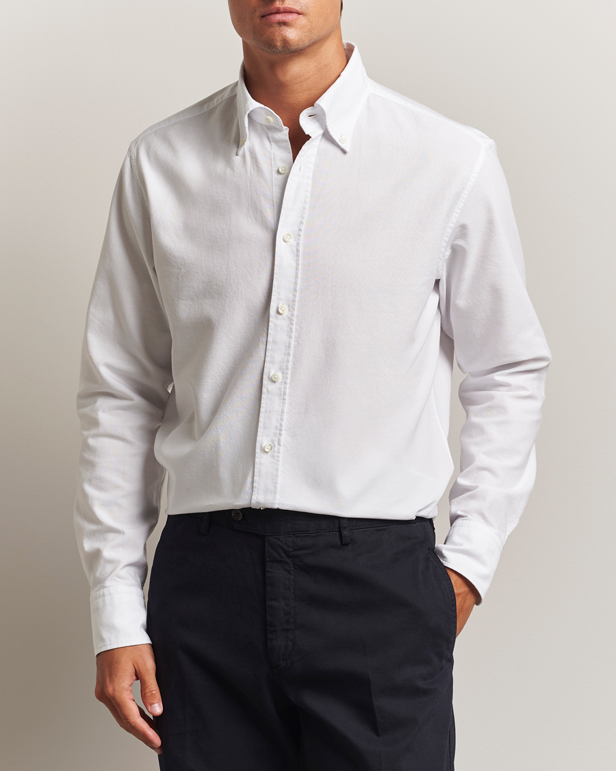 Men | Shirts | Stenströms | Regular Fit Oxford Shirt White