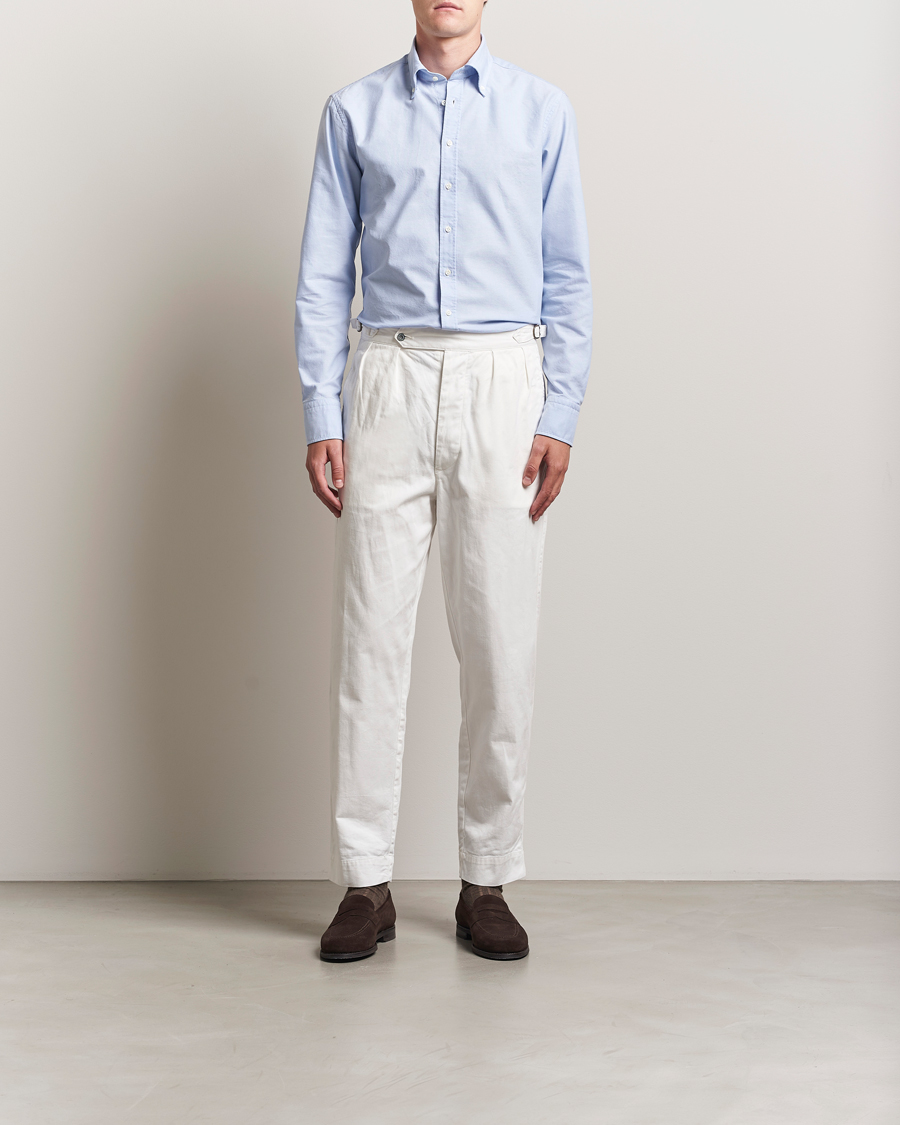 Men | Shirts | Stenströms | Regular Fit Oxford Shirt Light Blue