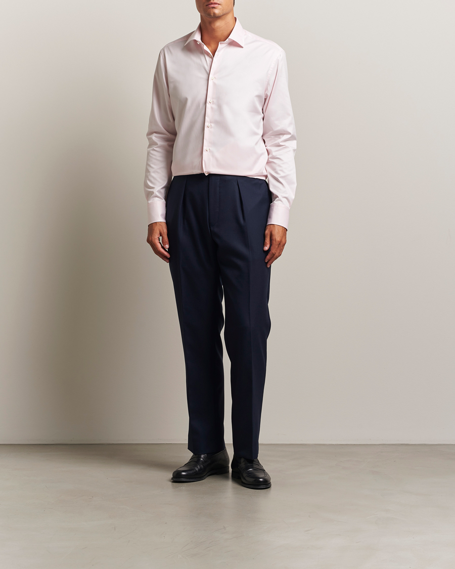 Men | Shirts | Stenströms | Regular Fit Cut Away Shirt Pink
