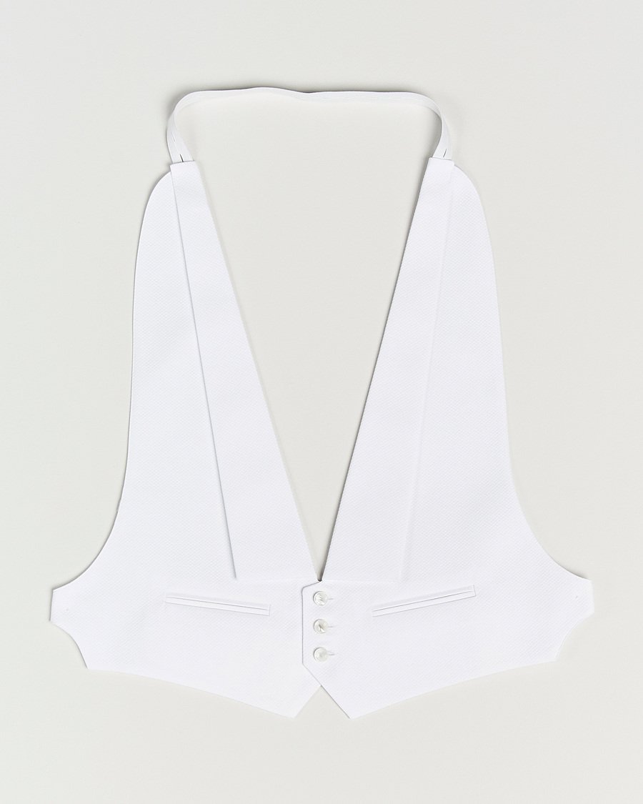 Men | Shirts | Stenströms | Evening Waistcoat White