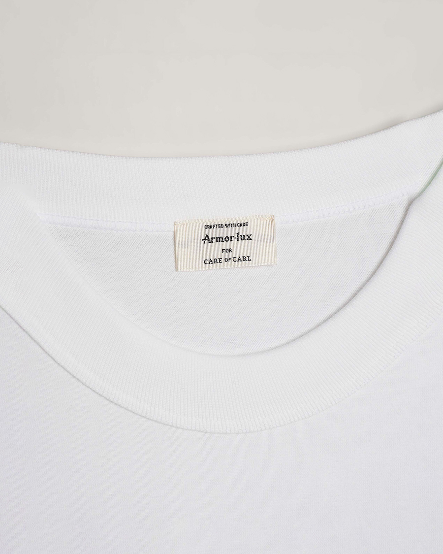 Men | T-Shirts | Armor Lux for Care of Carl | 2-Pack Heritage Callac T-Shirt White/White