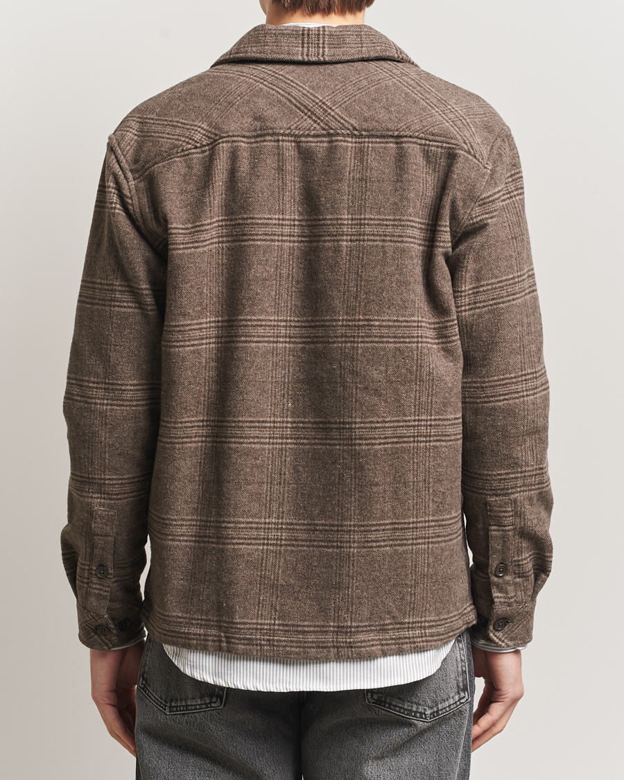 Men | Shirts | Samsøe Samsøe | Castor Checked Overshirt Black Coffee