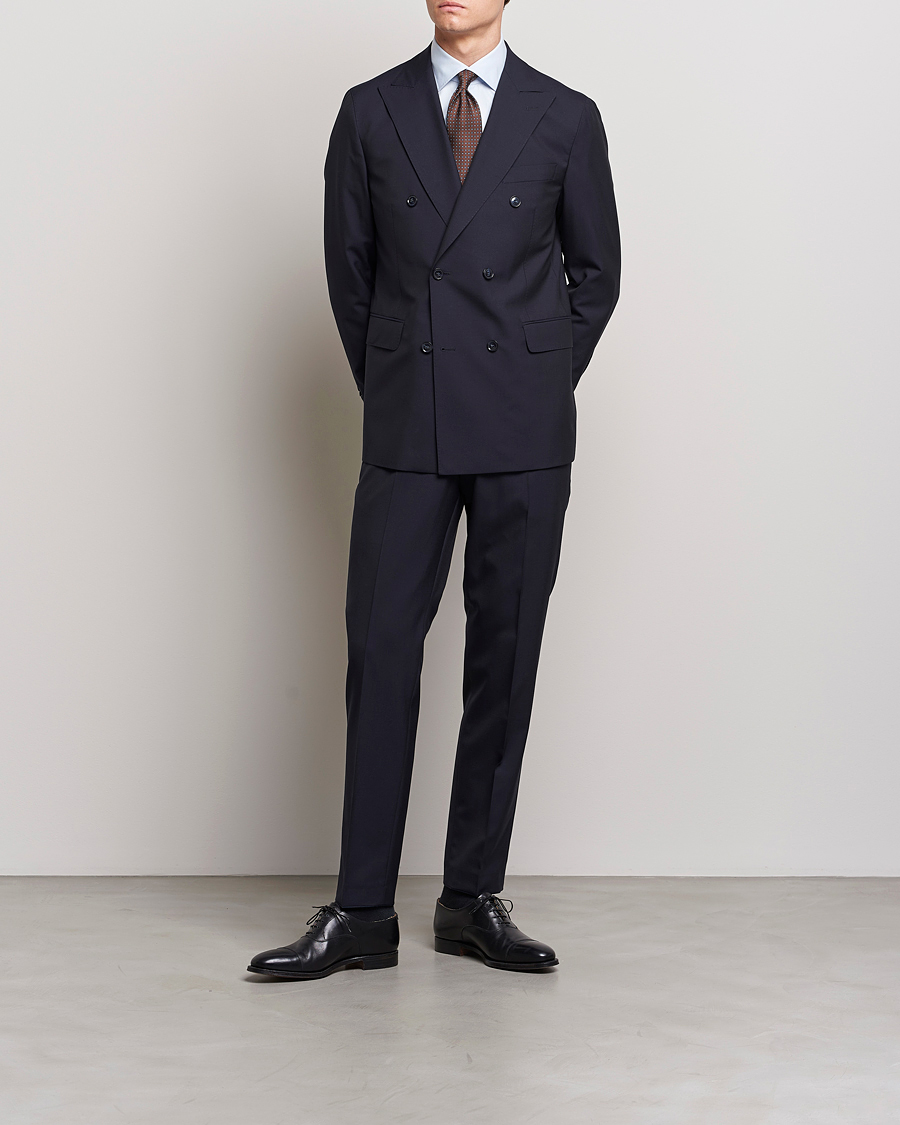 Men | Blazers | Oscar Jacobson | Farris Wool Blazer Navy