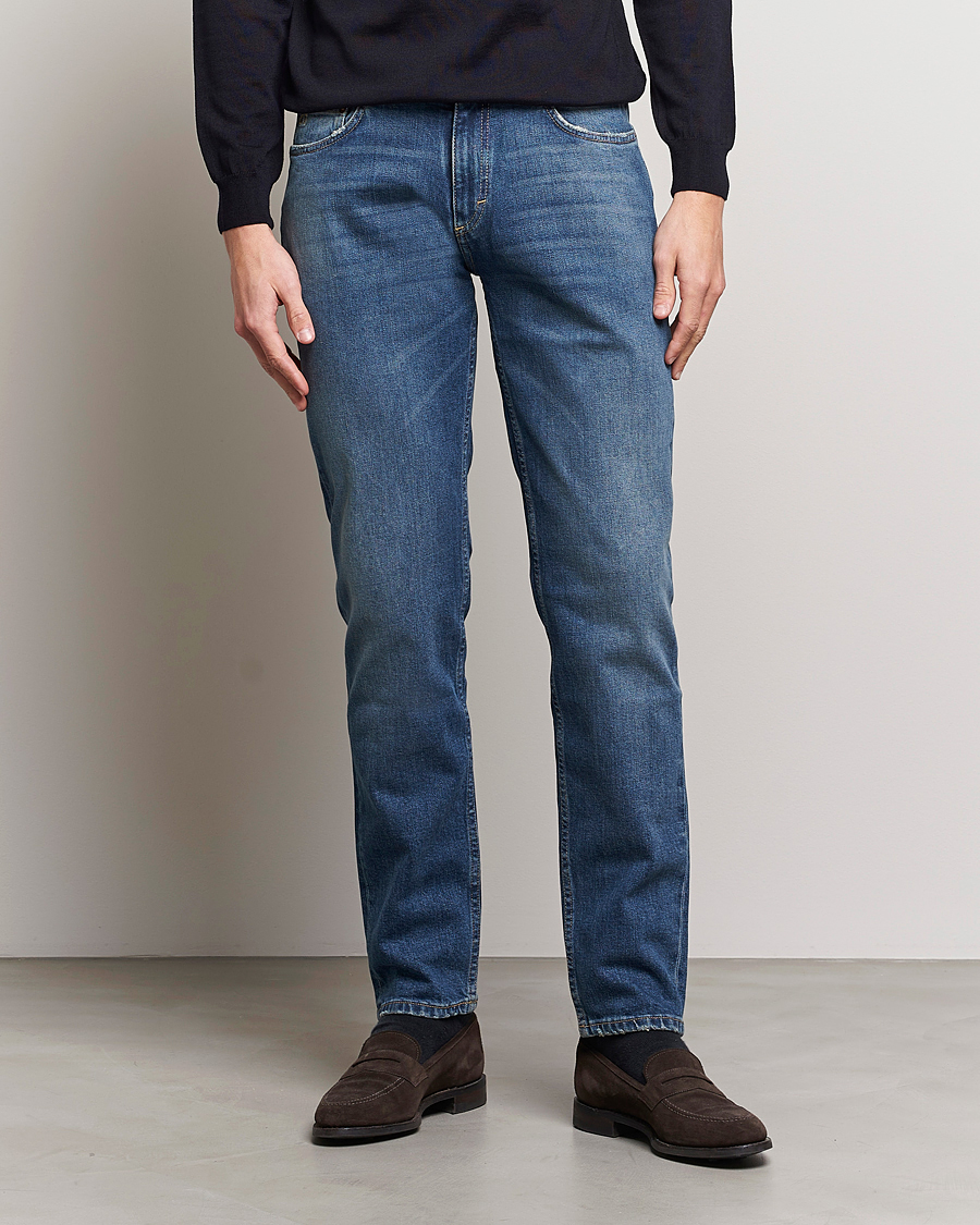 Men | Jeans | Oscar Jacobson | Albert Cotton Stretch Jeans Vintage Wash