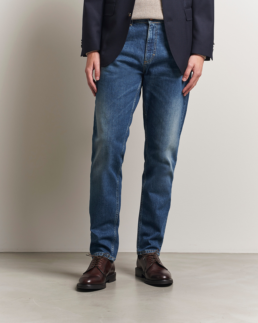 Men | Jeans | Oscar Jacobson | Karl Cotton Stretch Jeans Vintage Wash