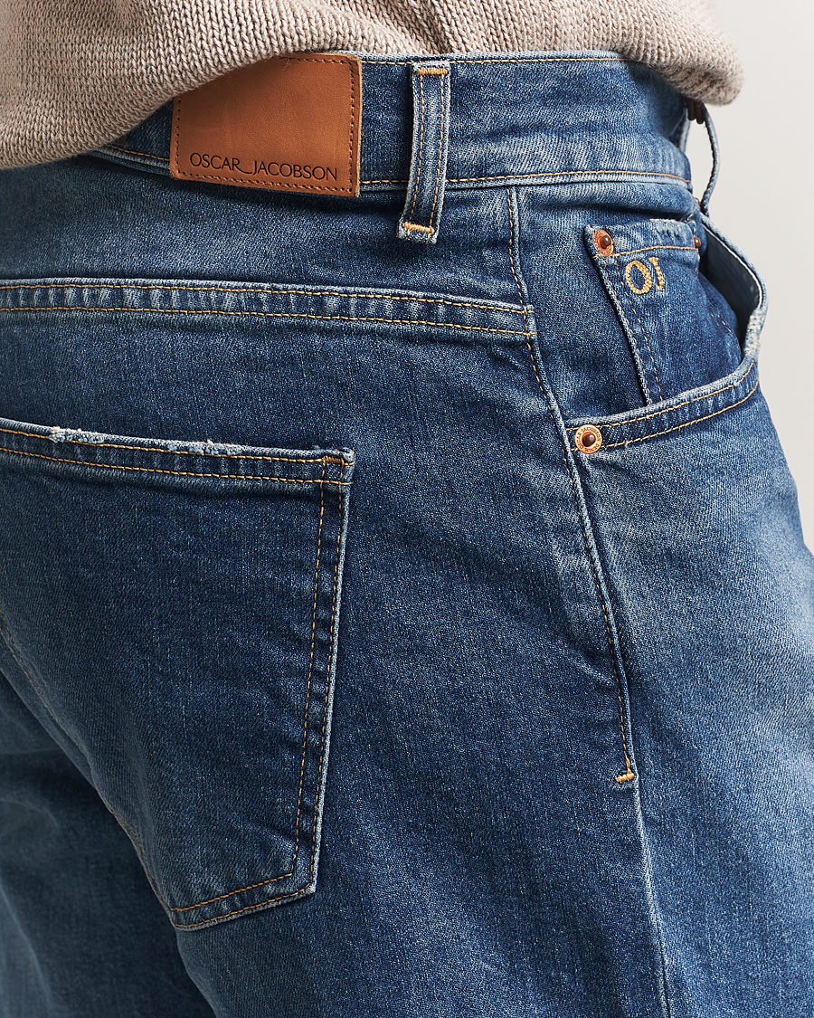 Men | Jeans | Oscar Jacobson | Karl Cotton Stretch Jeans Vintage Wash