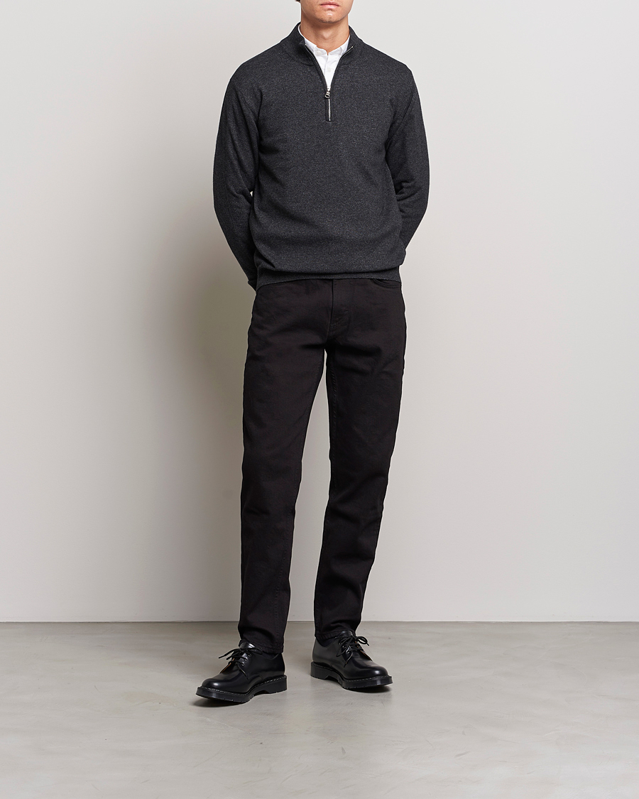 Men | Jeans | Oscar Jacobson | Karl Cotton Stretch Jeans Black