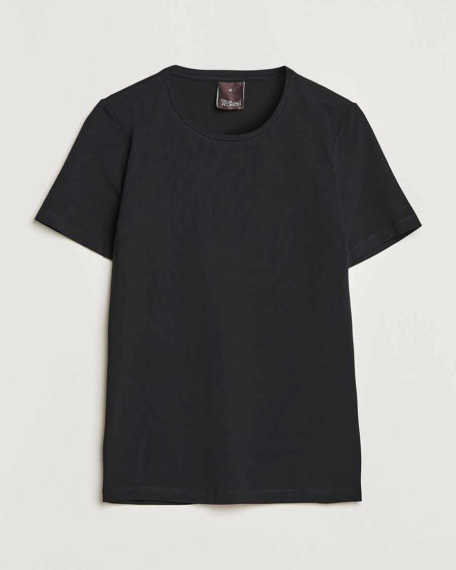 Men | T-Shirts | Oscar Jacobson | Kyran Cotton T-Shirt Black