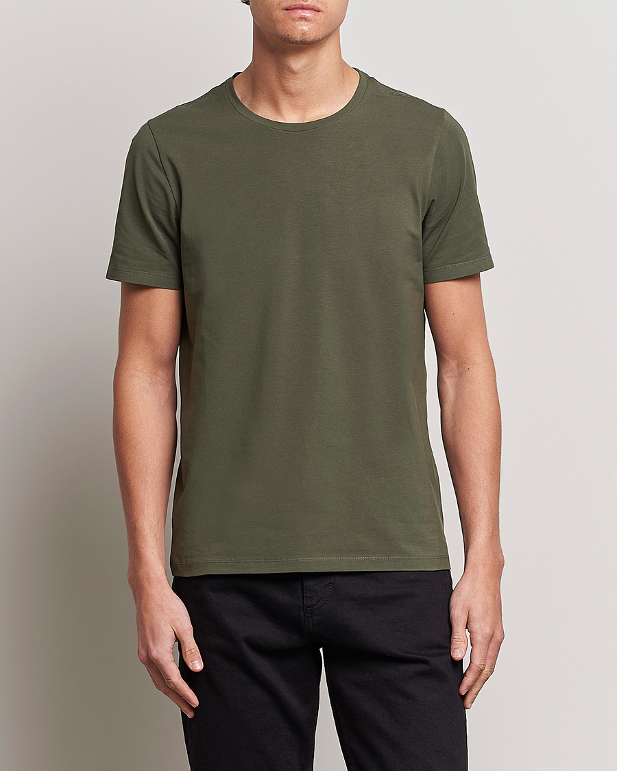Men | T-Shirts | Oscar Jacobson | Kyran Cotton T-Shirt Green