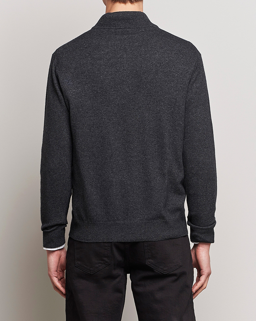 Men | Sweaters & Knitwear | Oscar Jacobson | Patton Wool Half-Zip Grey