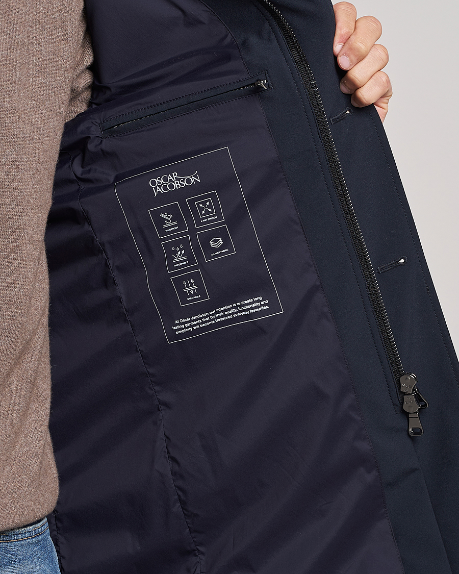 Men | Coats & Jackets | Oscar Jacobson | Johnson Coat Navy