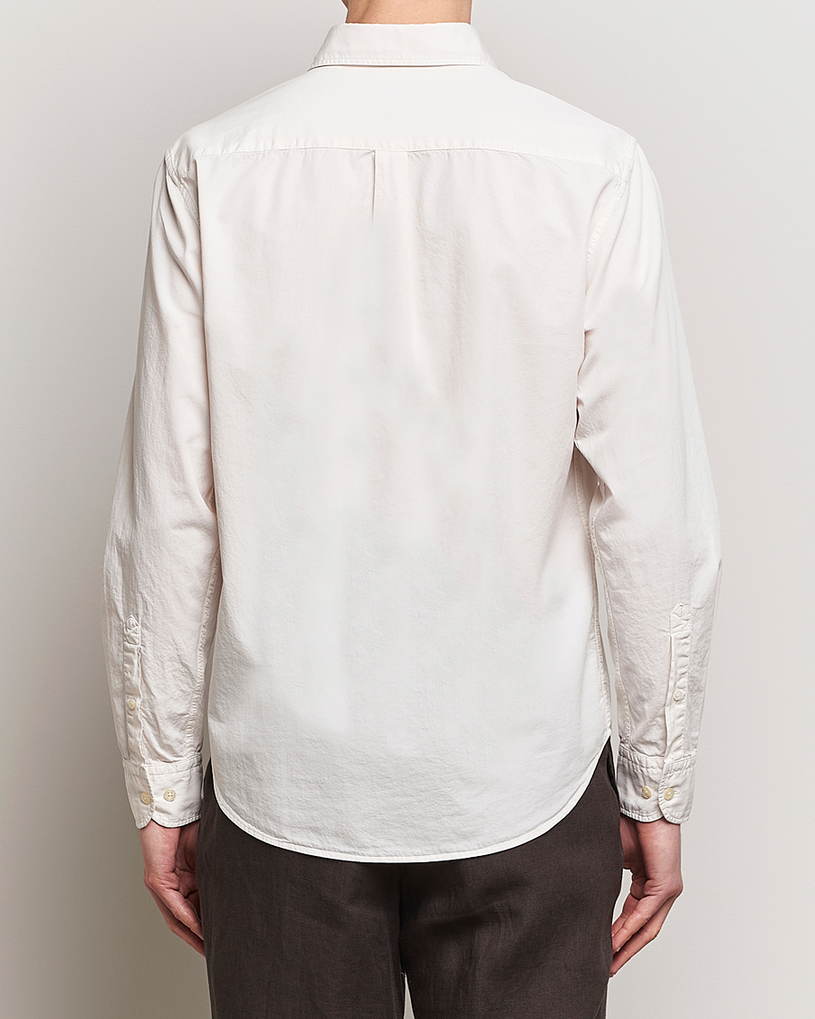 Men | Shirts | Oscar Jacobson | Reg Fit Wide Spread Collar Twill Ecru White