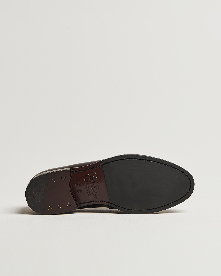Men | Loafers | Oscar Jacobson | Penny Loafers Dark Mud Brown