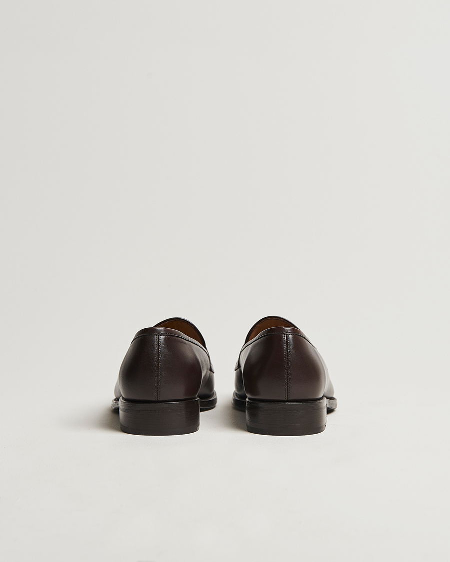Men | Loafers | Oscar Jacobson | Penny Loafers Dark Mud Brown