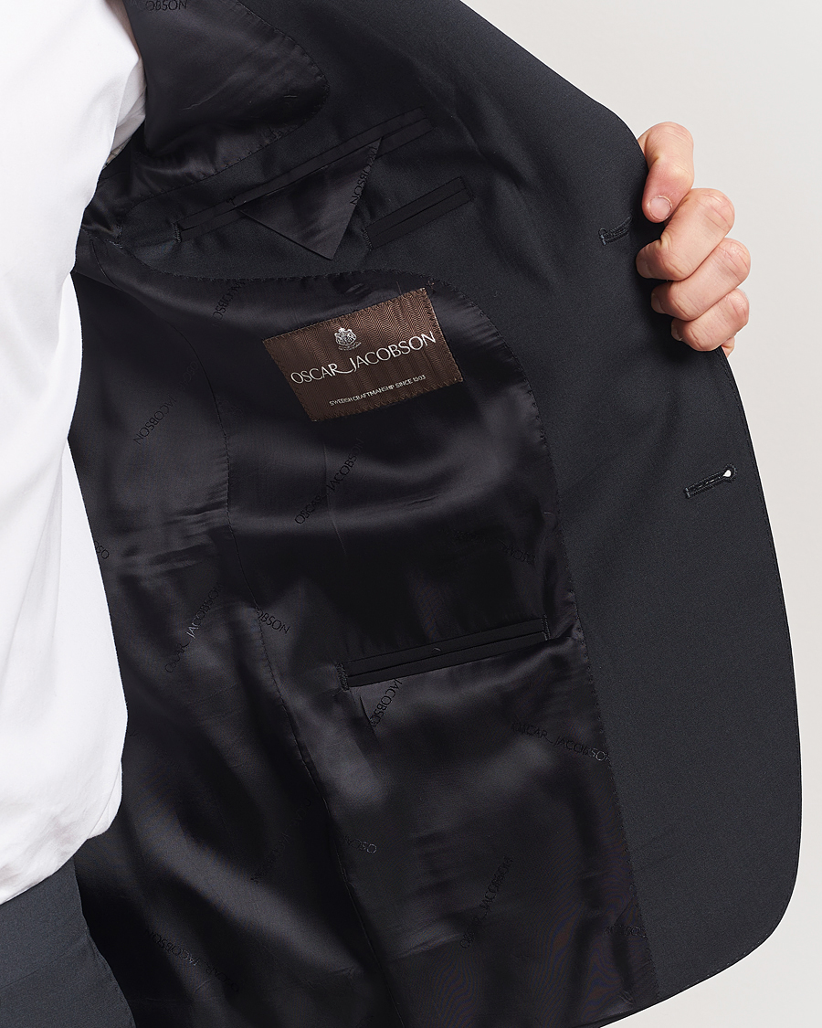 Men | Blazers | Oscar Jacobson | Ego Wool Blend Blazer Black