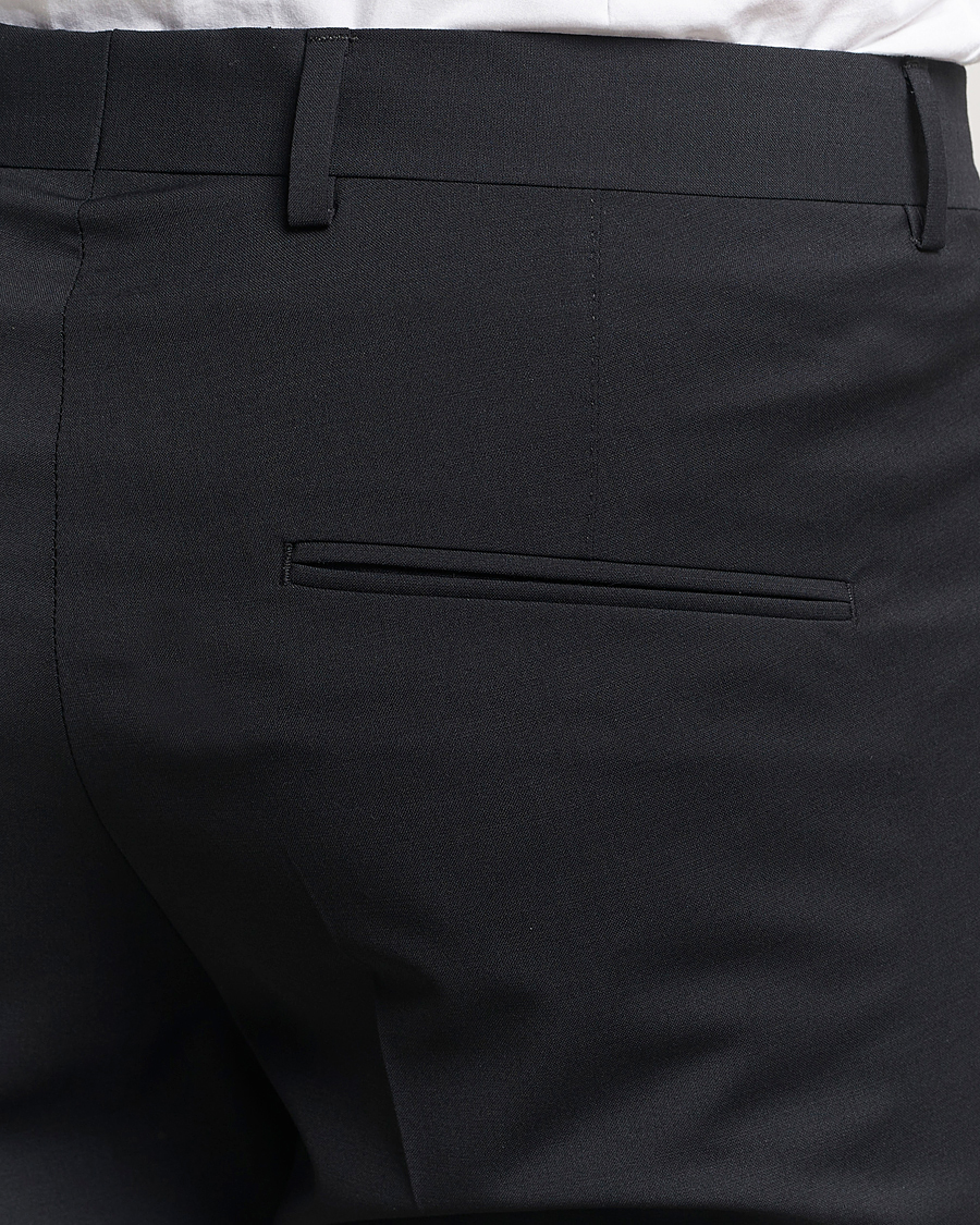 Men | Trousers | Oscar Jacobson | Denz Wool Blend Trousers Black