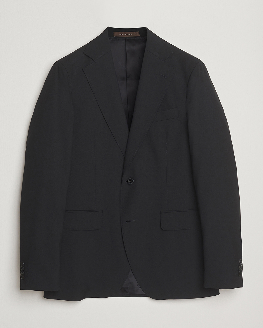 Men | Blazers | Oscar Jacobson | Ego Wool Blazer Black