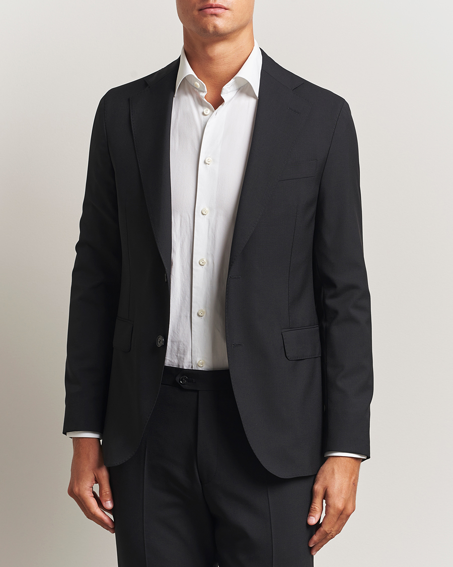 Men | Blazers | Oscar Jacobson | Ego Wool Blazer Black