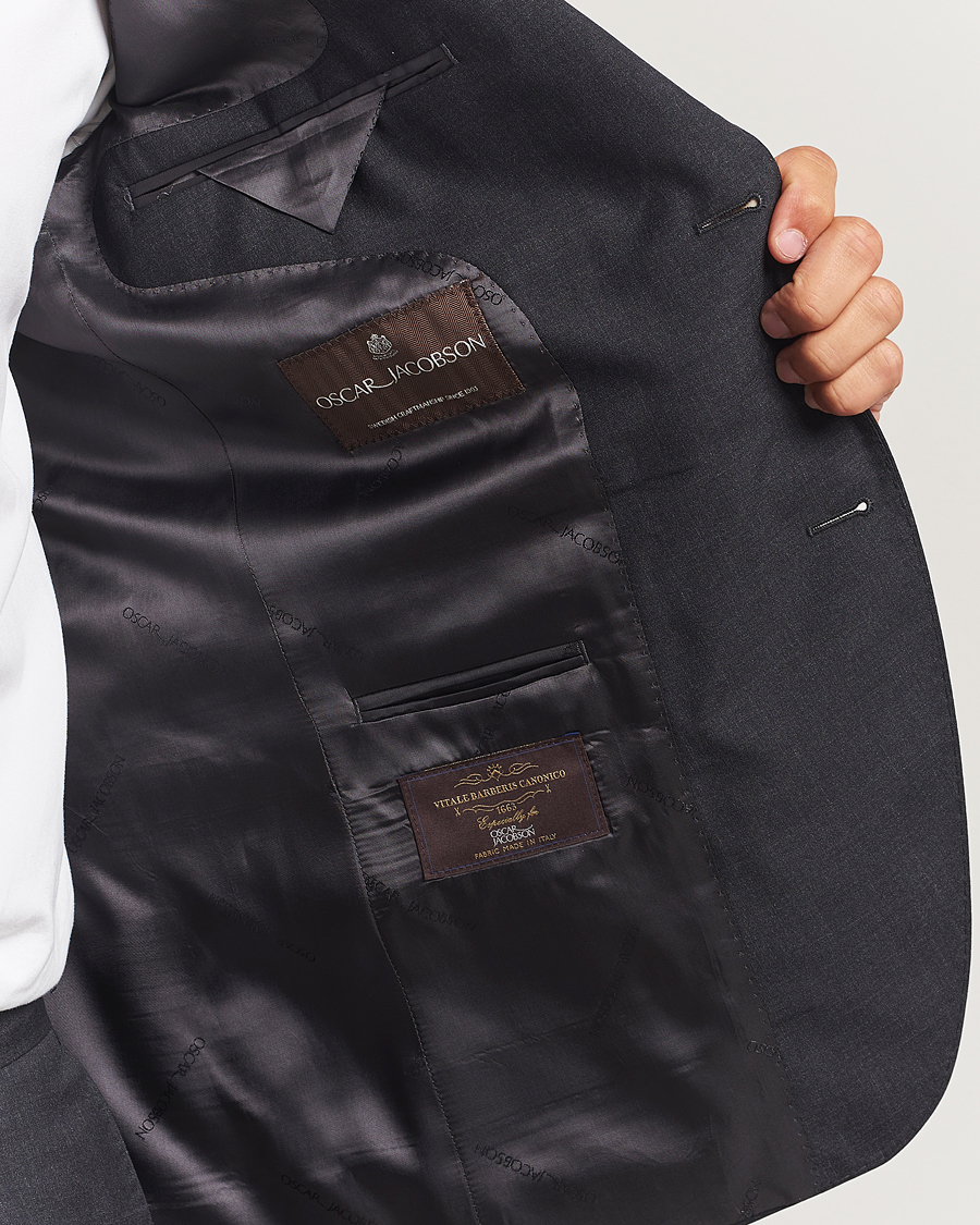 Men | Blazers | Oscar Jacobson | Fogerty Wool Blazer Grey