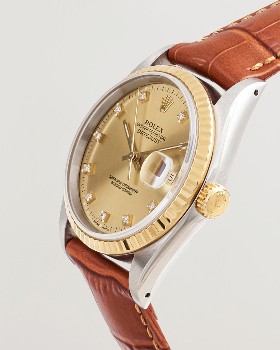 Men | Pre-Owned & Vintage Watches | Rolex Pre-Owned | Datejust 36 G/S Diamant