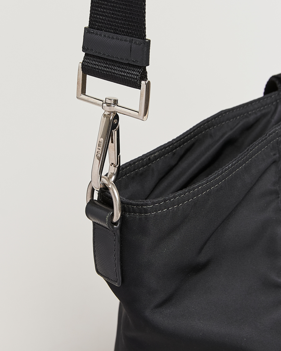 Prada Pre-Owned 2 Way Boston Bag Tessuto Nylon Black at CareOfCarl.com