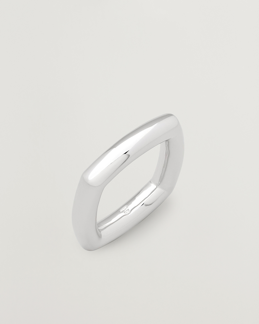 Men | Jewellery | Tom Wood | Frame Ring Slim Silver