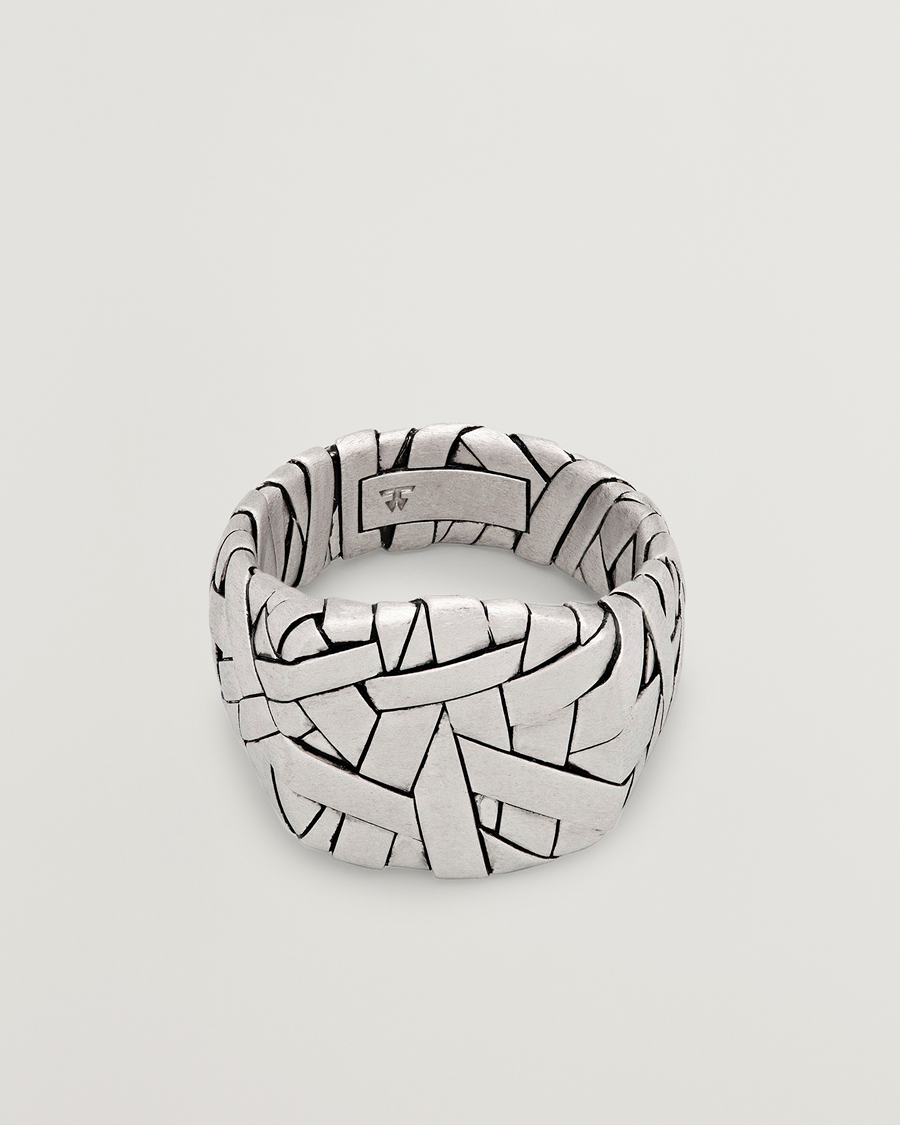 Men | Jewellery | Tom Wood | Quilt Ring Silver